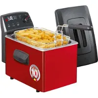 Fritel TURBO SF 4153 - Fritös - 3 liter - 2200 W - svart/röd/grå