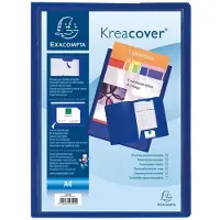 Exacompta Presentationmapp kreacover A4, blå, 10-pack