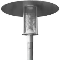 SOLAR PLUS DeKanon parkarmatur för Ø60 mm stolpe, galvaniserad, Philips LED 28W 3000K 1617 lm, Klass II m/3,5 m kabel 230V, IP56, IK10