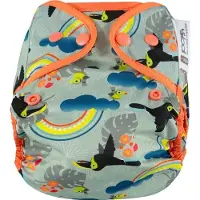 CLOSE CABOO överdrag, flergångsblöja med Toucan, 3–16 kg, 1 st.