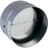Wallair N35984 Backluftspärr med tätningsgummi För rördiameter: 12,5 cm Förzinkad