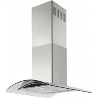 Silverline Melin Ada SL4142-90RF - Kåpa - fritt hängande - bredd: 89.8 cm - djup: 60 cm - utsug och återcirkulering (-) - stål