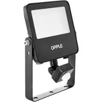 Opple Lighting LEDFlood-E3 Re144-10W-830-BL-MD, Svart, IP65, Gjuten aluminium, Polykarbonat, Härdat glas, I, IK07, 1 m