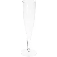 Multi Champagneglas 10 cl H20 cm fast fot PS i displayförpackning, 10-pack x 10 st/förp.