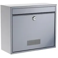 Basi 2170-0661 BK 900 Brevlåda Stål Silver Nyckel