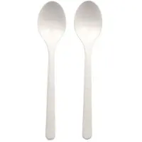 Papstar 96432, Engångsmatsked, Polypropylen, Vit, 185 mm, Polypåse, 50 styck