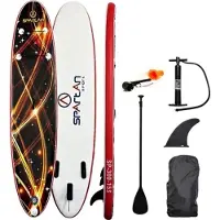 Spartan Sport Spartan uppblåsbar SUP-paddelbräda 10' Brown-Red med år och tillbehör
