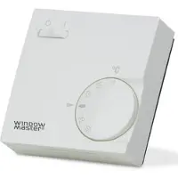 WindowMaster rumtermostat WLA 110 0001 ansluts direkt till WUC 101/102/160 och via WLF 111 till WLC 100