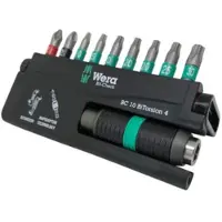 Wera bitsats 10 delar - TX10, TX15, 3xTX20, TX25, TX30, PH2, PZ2 & 1 hållare - 8757-9/BTZ