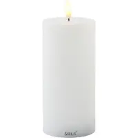 Sirius Home Sirius Sille laddningsbart blockljus vitt - Ø 7,5 cm - H 15 cm