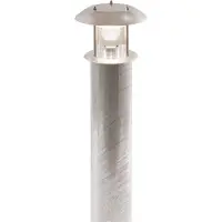 SOLAR PLUS DeKanon armatur för pollare f/Ø133mm stolpe. E27. f/Retrofit LED. varmförzinkad. klass I PROFESSIONAL