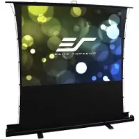 Elite Screens ezCinema Tab-Tension Series - Projektionsskärm med golvställ - golvstående - 92 (234 cm) - 16:9 - Matte White, MaxWhite 2 - svart
