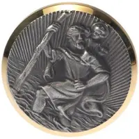 HP Autozubehör HP biltillbehör Christophorus-dekal (Ø x L) 43 mm x 43 mm guld guld/silver