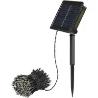 Sygonix SY-5596928 Solcellsdriven ljusslinga LED Svart, Standardgrön (sidenmatt)