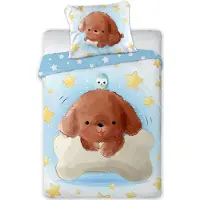 MCU estilex barnsängkläder 100x135 mysfilt hund 014 (CUDDLES 014)