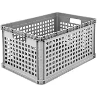 Keeeper Transportkorg Robert 60x40x32 cm 64 L grå (lastkapacitet upp till 60 kg)