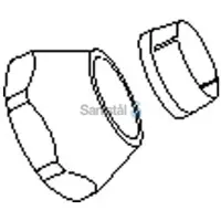 Ideal standard Børma duschrör 3/4 x 19 mm med klämringspackning