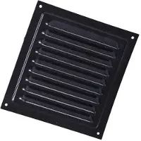 DUKA Jalousirist med insektnet 200x200 mm, sort, MVM