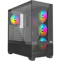 NÖRDIC Gaming NGC-1150, Tower, PC, Svart, ATX, micro ATX, Mini-ATX, Spela, Multi