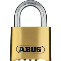 ABUS 180IB/50, Konventionellt hänglås, Kombinationslås, Huvudnyckel, mässing, mässing, Härdat stål