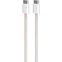 Puro Kabel flätad USB-C / USB-C 60 W, 1,5 m, rosa