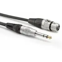 Sommer cable HBP-XF6S-0150 adapterkabel 1x 6,3 mm jack (stereo) till 1x XLR-hona 3-pol 1,50 m svart