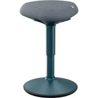 Leitz Ergo Active - Pall - ergonomisk - triangulär - svängtapp - 100 % återvunnet tyg - mörkgrå