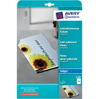 Avery - Vit - A4 (210 x 297 mm) 10 stk transparent folie