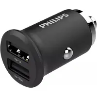 Philips USB-laddare för cigarettuttag 2 x USB-A 15W