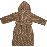 Leander badkåpe stl. 5-6 år Woodland bomull - Mocca