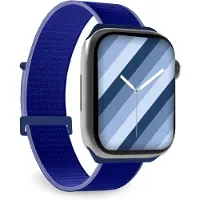 Case4Me SBS nylonarmband för Apple Watch 42/44/45/49 mm. Navyblå