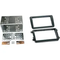 ACV 2-DIN kit div. VW svart gummitouch