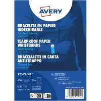 Avery TYVBL-50 Inloppsband (L x B) 256 mm x 19 mm Klisterremsor 500 st