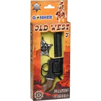 Gonher cowboyrevolver med märke - 239856