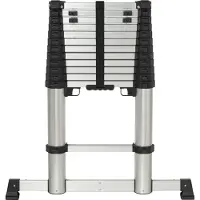 Toolcraft TO-9610686 Aluminiumlegering Teleskopstege Montering utan verktyg Arbetshöjd (max.): 4.52 m Aluminium EN 131 15.9 kg