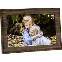 TFA-Dostmann FRAMEO App Digital WiFi-bildram 25.7 cm 10.1 tum 1280 x 800 Pixel 32 GB Trä (mörkt), Svart