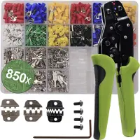 Quadrios 22T014 22T014 Crimptång-set Ändhylsor, Flat kontakthylsa, Kontaktdon solcell 0.25 till 6 mm²