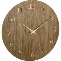 TFA-Dostmann TFA 60.3072.23 Quartz väggklocka 298 mm x 41 mörkt trä (60.3072.23)