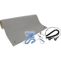 Quadrios ESD-bordsmatta-set Grå (L x B) 1200 mm x 600 mm