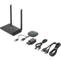 Speaka Professional SP-VShare Trådlöst 4K UHD presentationssystem 4 x Multi Viewer, Digital whiteboard-funktion, Säker trådlös överföring, AirPlay- och