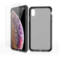 Itskins SUPREME FROST360 (Supreme + 2,5D glas) skal till iPhone XS / X. Sort