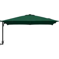 vidaXL Trädgårdsparasol Grön 248,5 x 247,5 x 160 cm Polyester och Stål