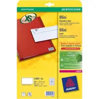 Avery Etiketter L7551 transparent 38,1x21,2 (låda med 1625 st.)