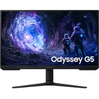 Samsung Odyssey G5 S27FG512EU - G51F Series - LED-skärm - spel - 27 - 2560 x 1440 QHD @ 180 Hz - VA - 300 cd/m² - 3000:1 - HDR10 - 1 ms - 2xHDMI, DisplayPort - svart