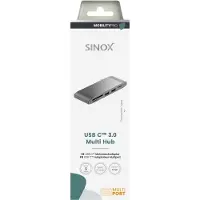 Sinox PRO USB C-hub i aluminium