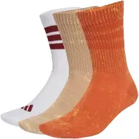 Adidas Sportsockor 'Stonewash Crew 3 Pairs' sand / hummer / burgunder / vit