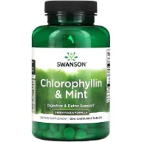 Swanson Health , Chlorophyllin & Mint, 500 Chewable Tablets