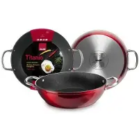 Jamon Stekpanna - IBILI - Honda - 28 cm - Aluminium - Non-stick - Röd röd
