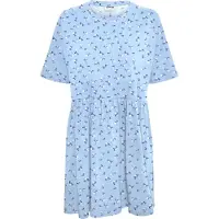 Noisy May Kerry Short Sleeve Short Dress Blå XL Kvinna