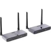 Speaka Professional SP-HWE-800 Trådlös HDMI-överföring (Set) 150 m 5 GHz 1920 x 1080 Pixel Säker trådlös överföring, genomslingad HDMI-utgång